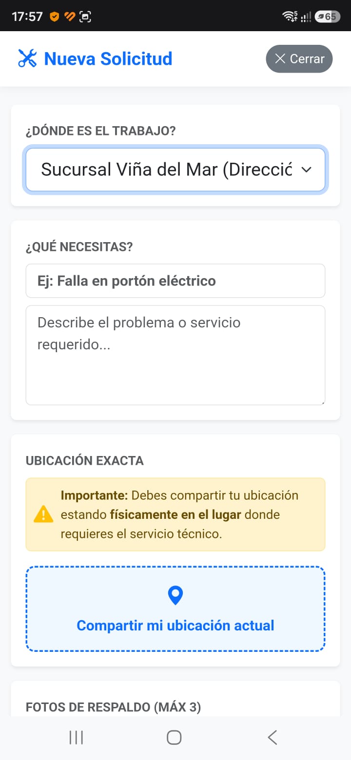 Formulario Solicitud Cliente